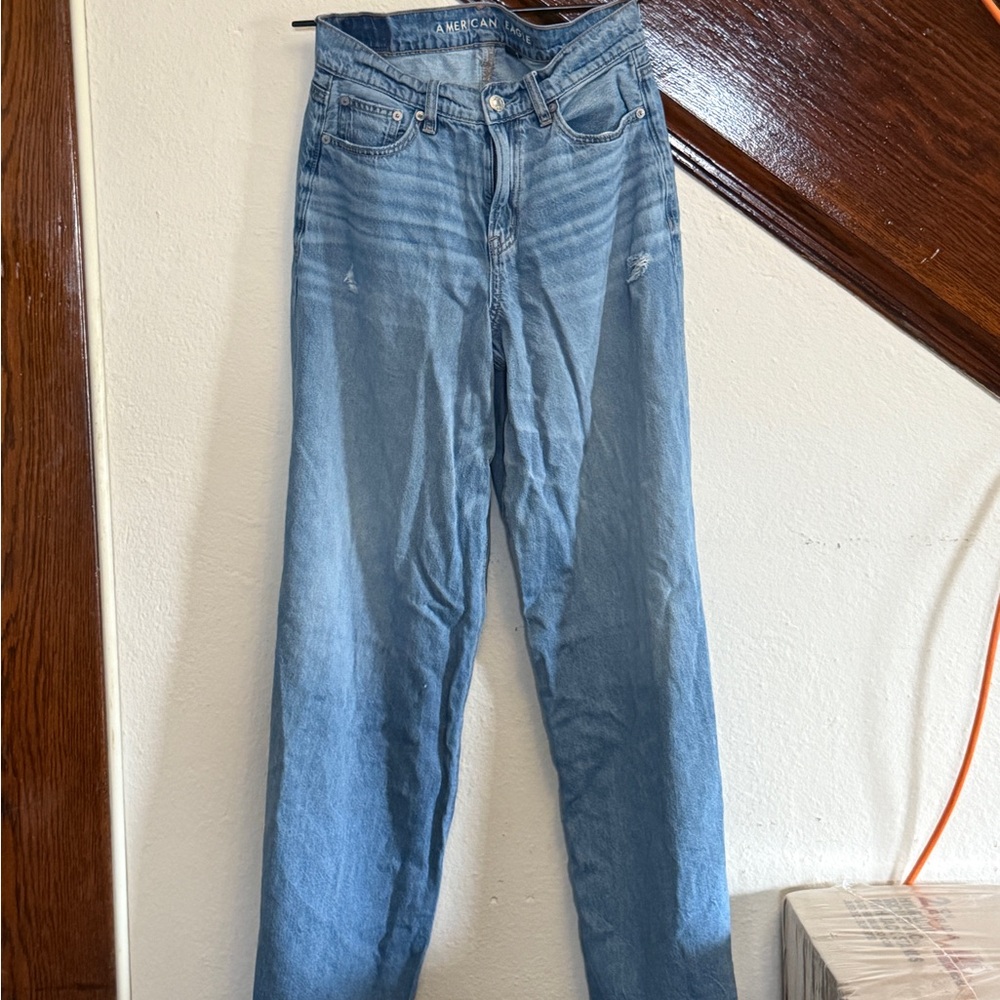 American Eagle Outfitters Light Blue Ultra Wide Leg Jeans